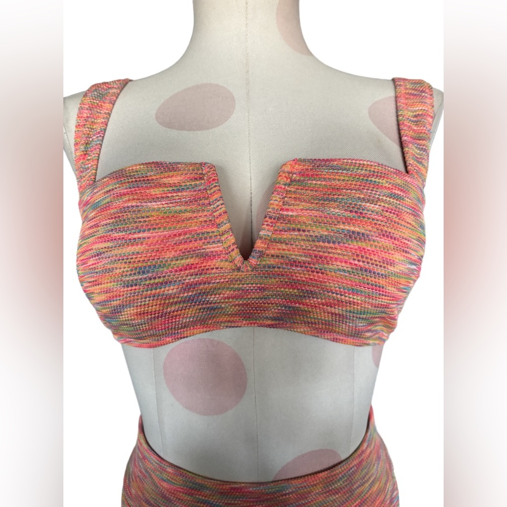 Aerie Space Dye High Cut Cheeky and bandeau Bikini Set - small - Picture 6 of 11